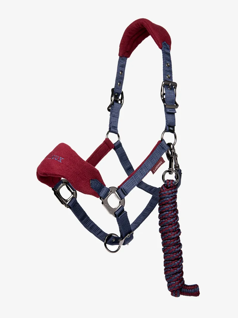 LeMieux Vogue Headcollar and Leadrope - Burgundy
