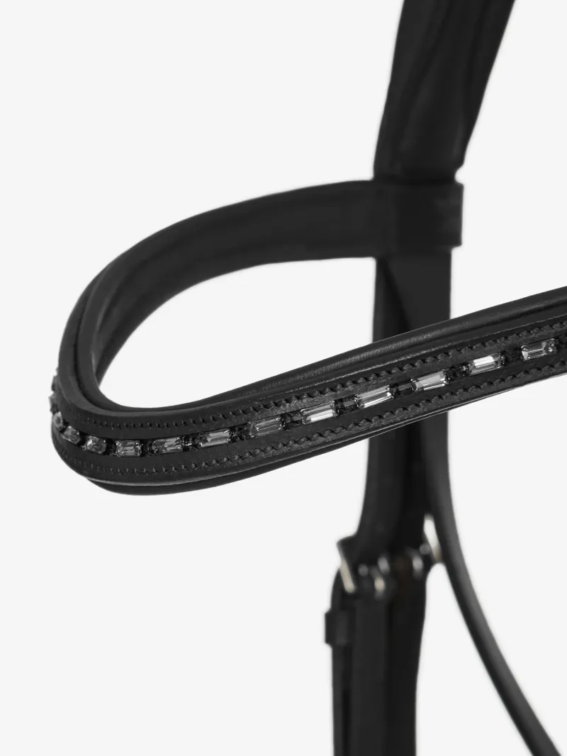LeMieux Arika Dressage Bridle Black/Silver Full-2