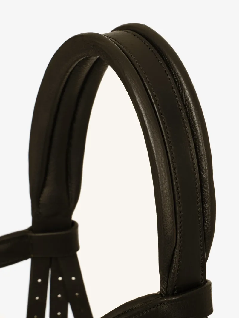 LeMieux Arika Drop Bridle Brown Silver -1