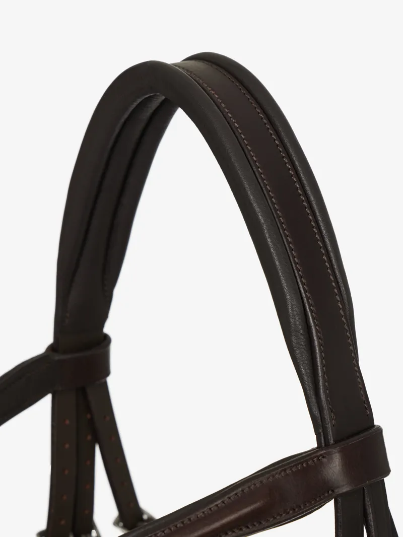 LeMieux Arika Flash Bridle Brown/Silver-3