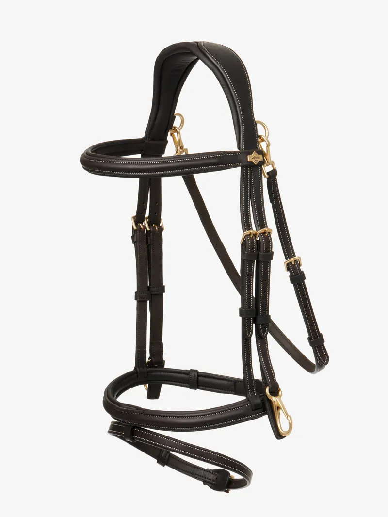 LeMieux Kudos Work Bridle Brown-1