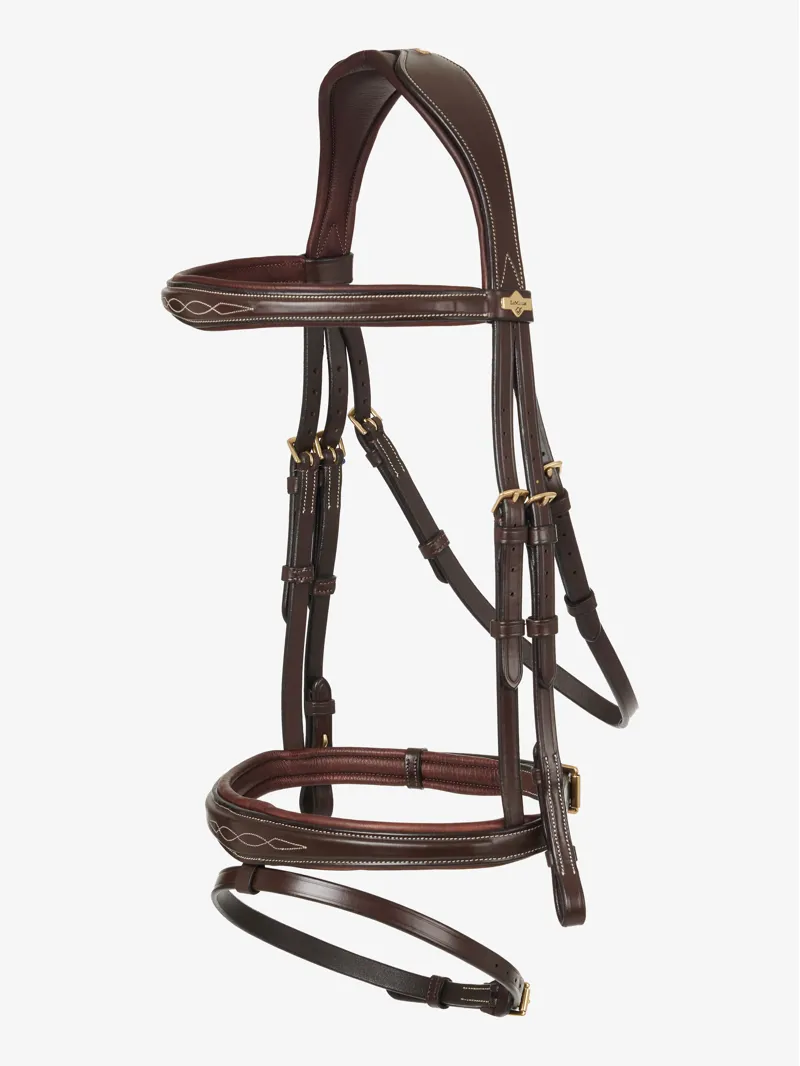 LeMieux Kudos Competition Flash Bridle Havana