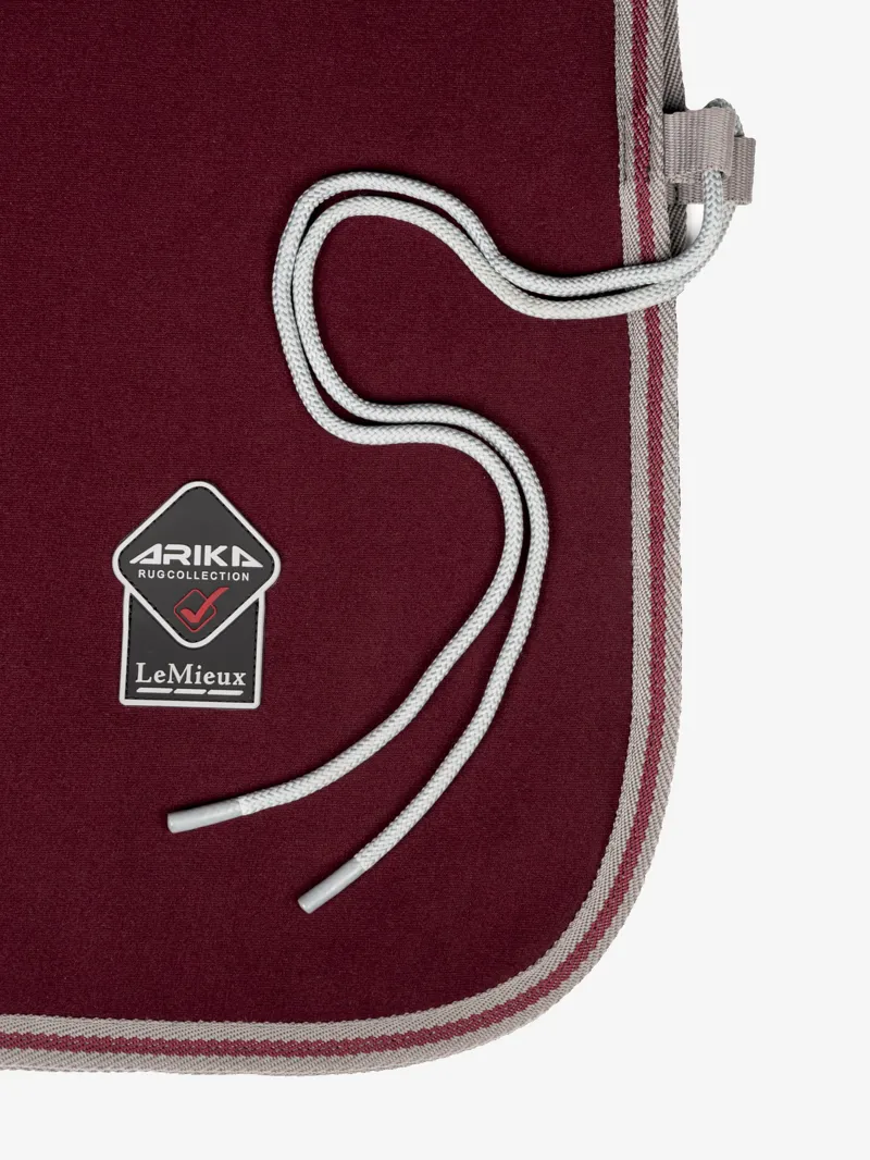 LeMieux Arika Jersey-Tek Fleece Rug - Burgundy-2