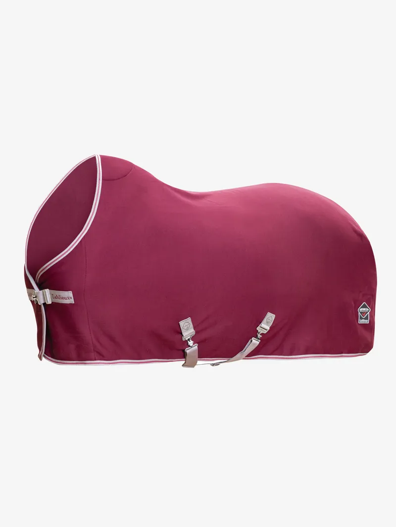LeMieux Arika Jersey-Tek Fleece Rug - Burgundy-1