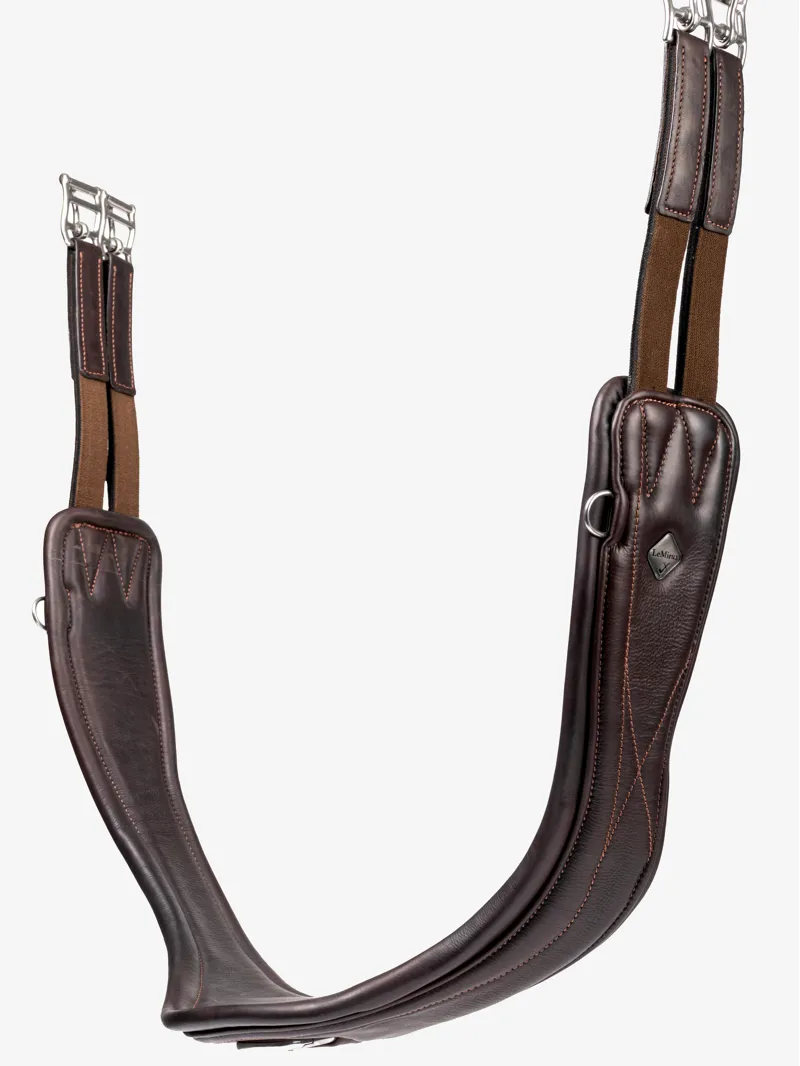 LeMieux Gel-Tek Anatomic Jumping Girth Brown
