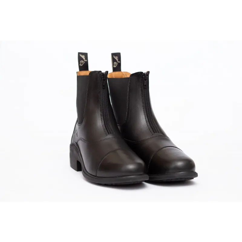 Gallop Elegance Leather Paddock Boots Black-1