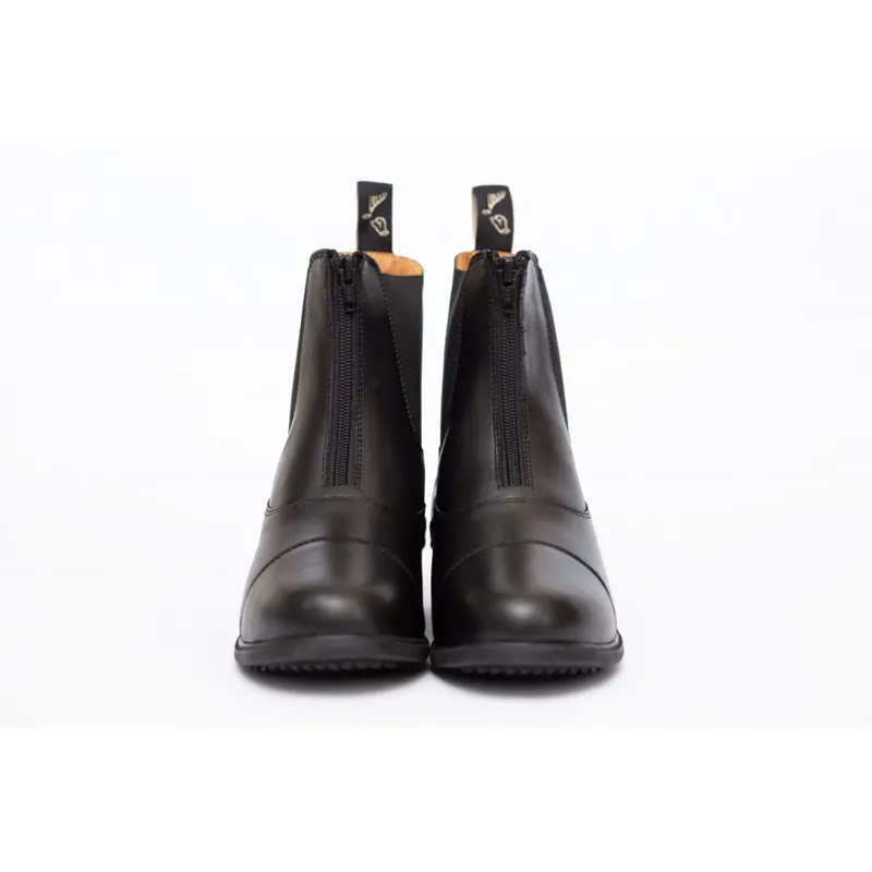 Gallop Elegance Leather Paddock Boots Black-2