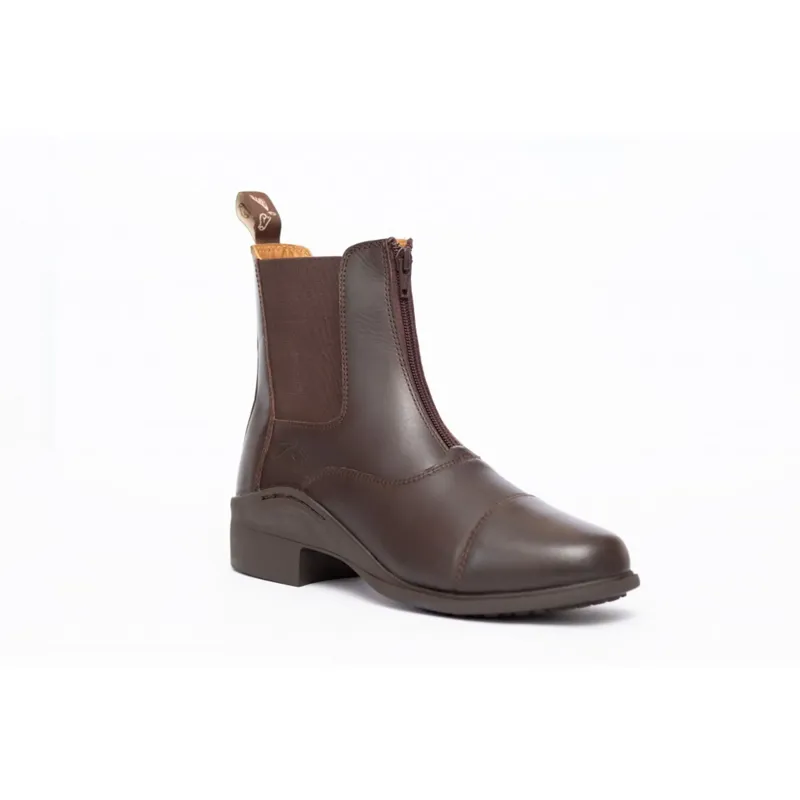 Gallop Elegance Leather Paddock Boots Brown