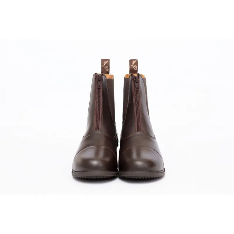 Gallop Elegance Leather Paddock Boots Brown-2