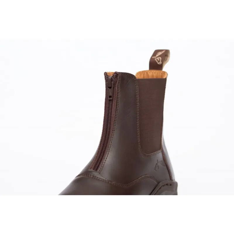 Gallop Elegance Leather Paddock Boots Brown-4