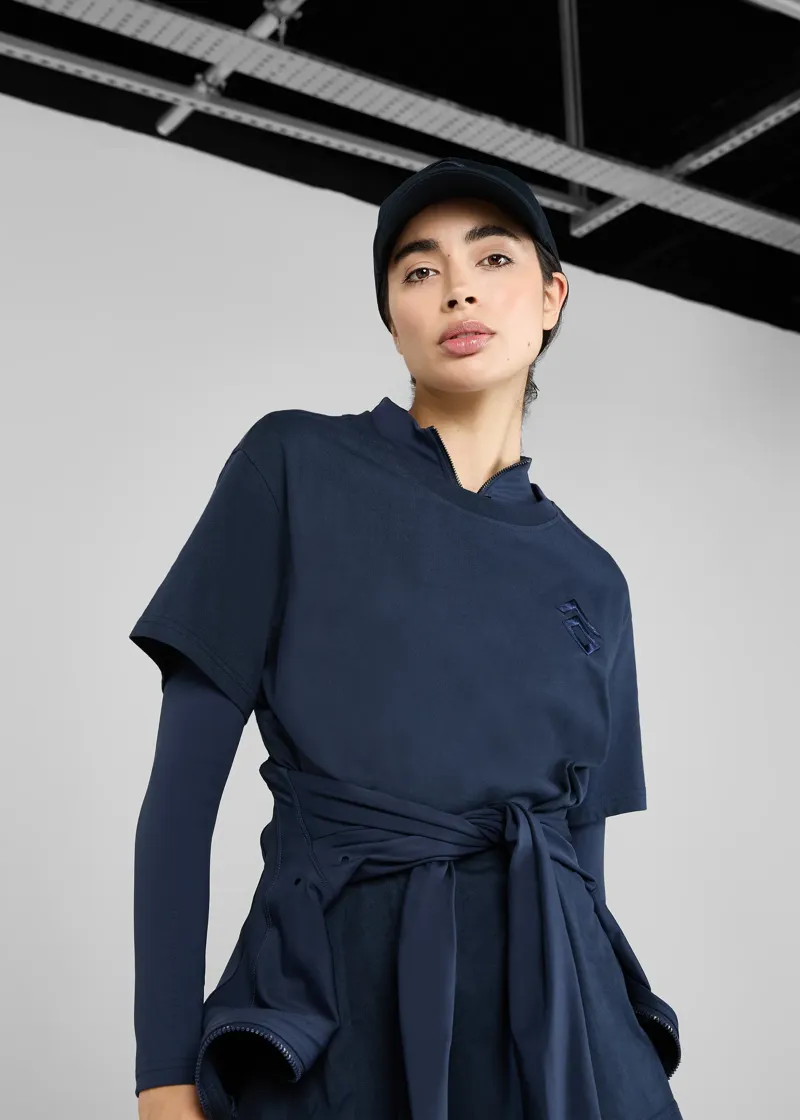 Aztec Diamond AD Tee - Navy-2