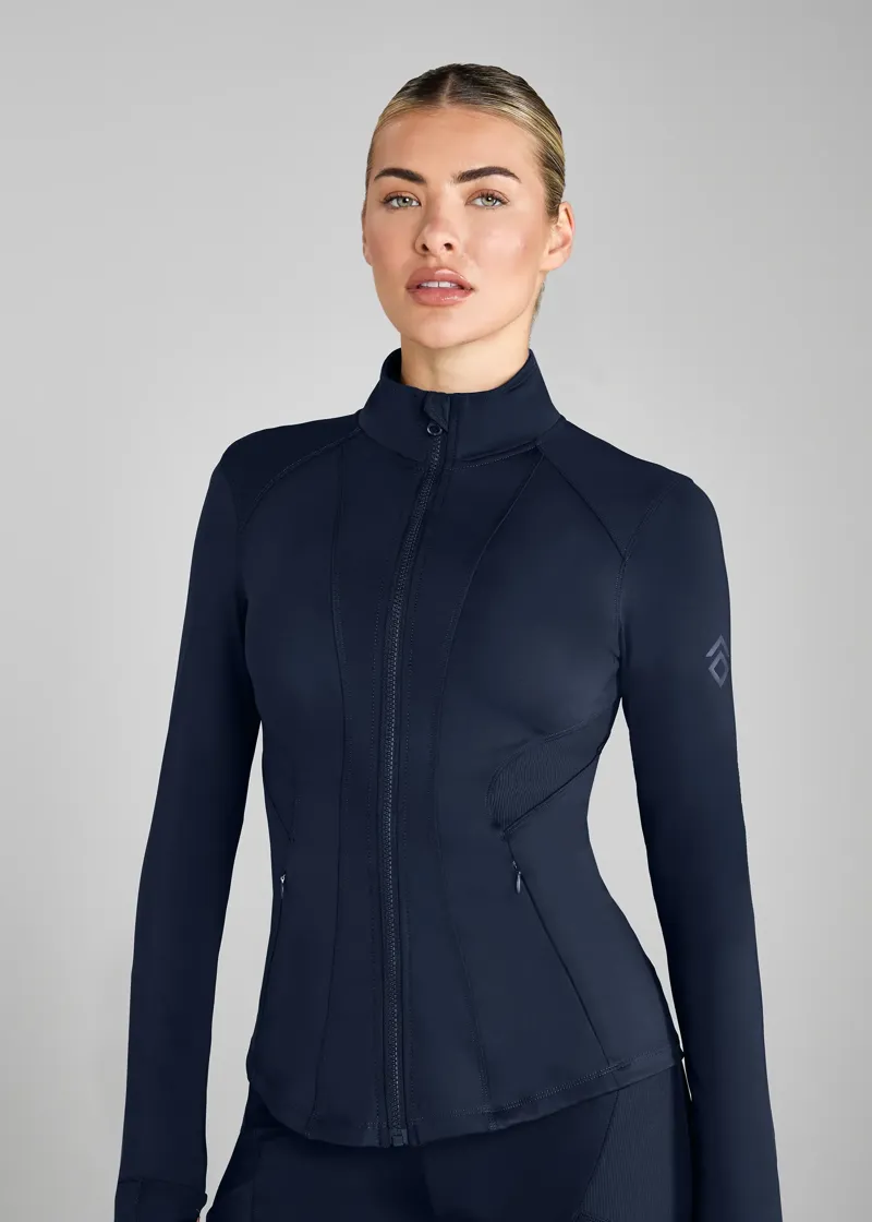 Aztec Diamond Core Fitted Jacket - Navy-3