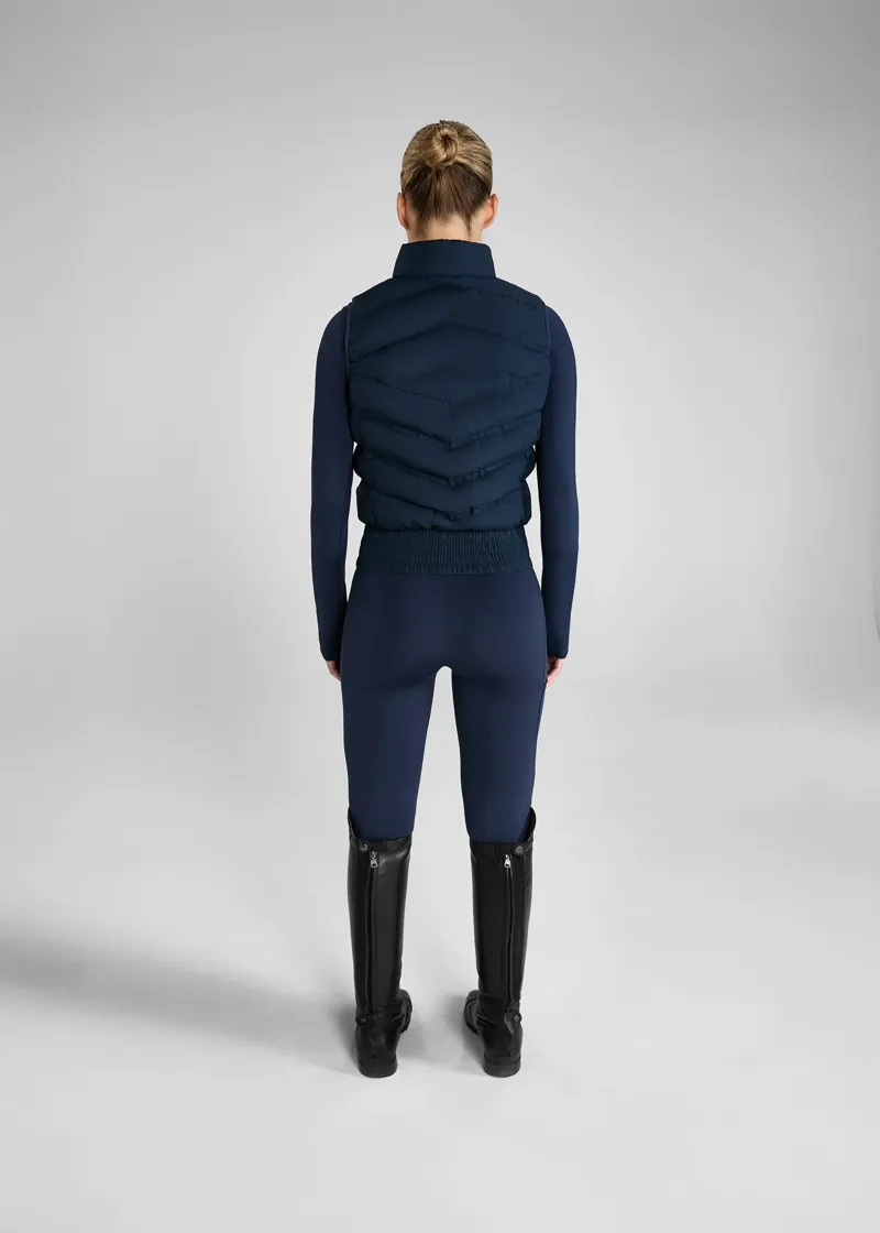 Aztec Diamond Lightweight Gilet - Navy-4