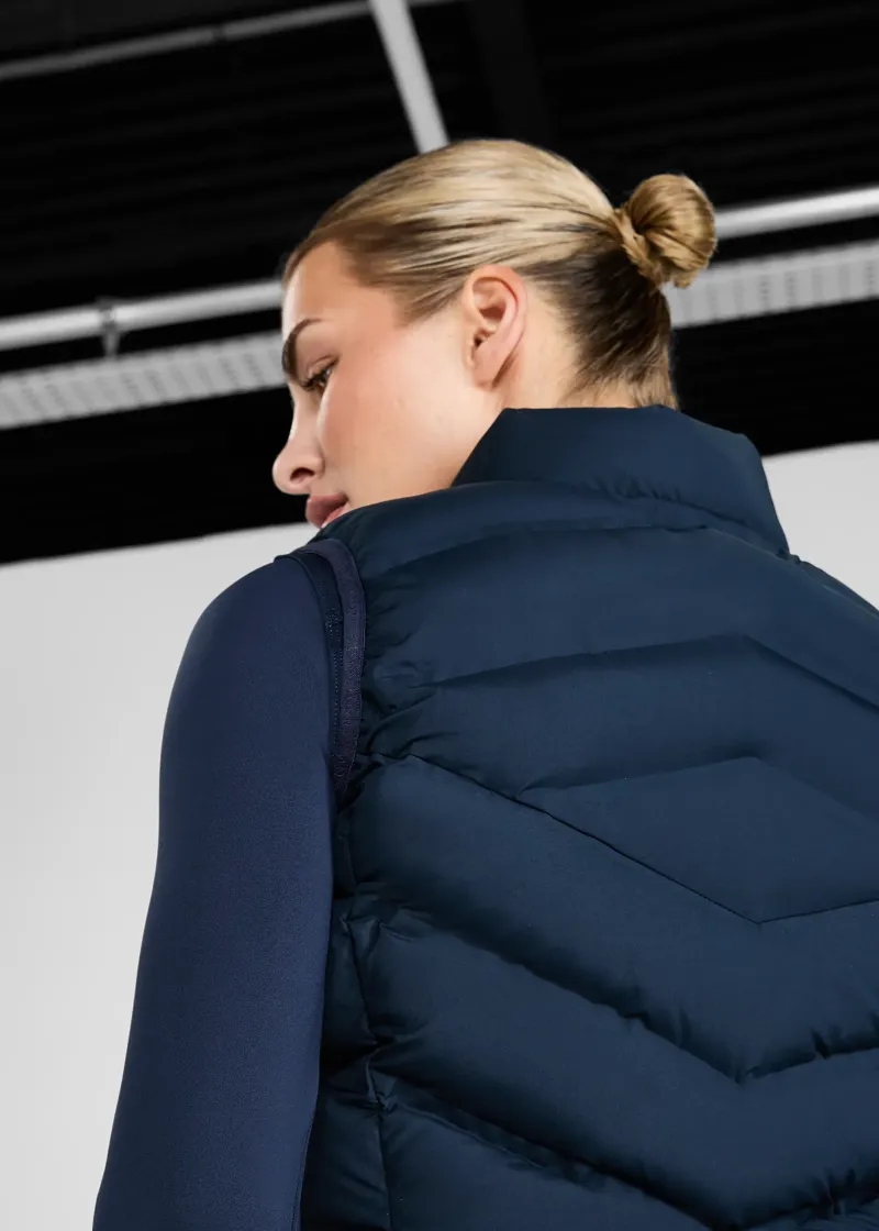 Aztec Diamond Lightweight Gilet - Navy-3