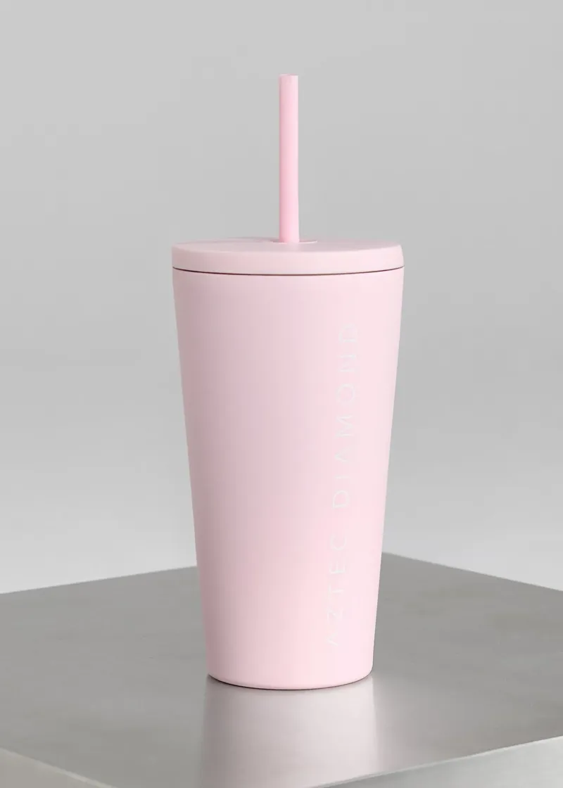 Aztec Diamond Travel Mug - Pink