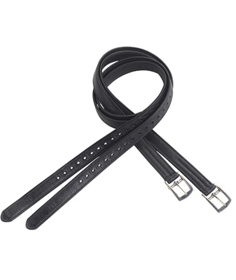 GFS Wrapped Stirrup Leathers in Black