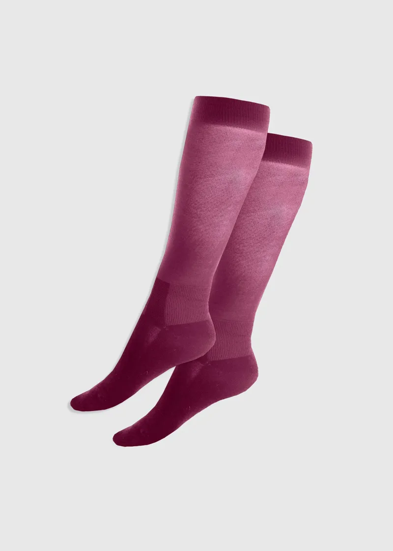 Aztec Diamond Autumn Socks Gift Box Cherry/Mocha/Raspberry-5