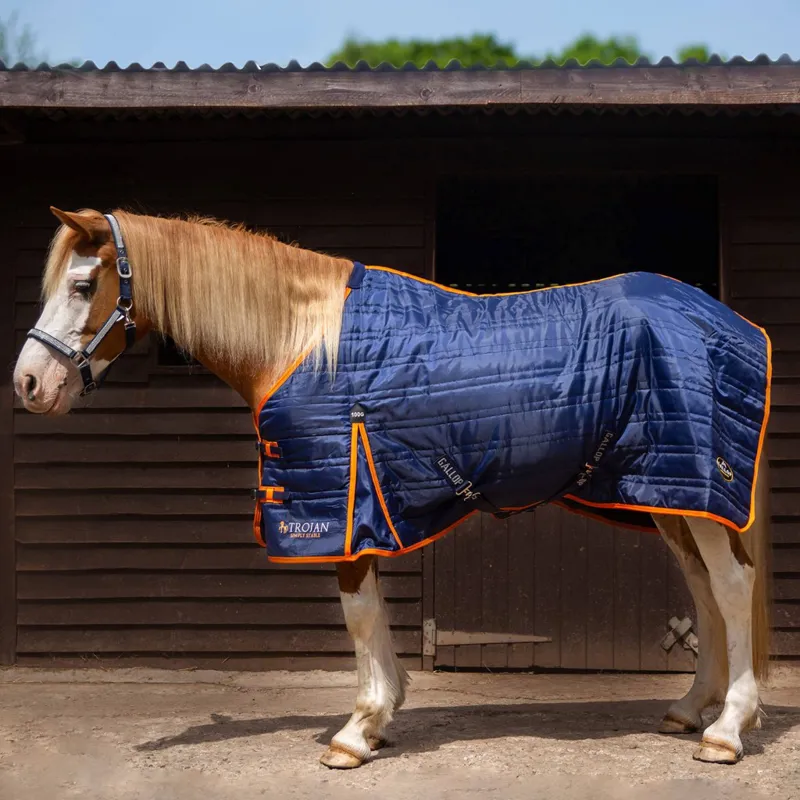 Gallop Trojan 100g Stable Rug Navy/Orange