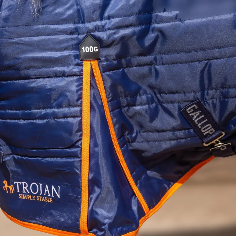 Gallop Trojan 100g Stable Rug Navy/Orange-1
