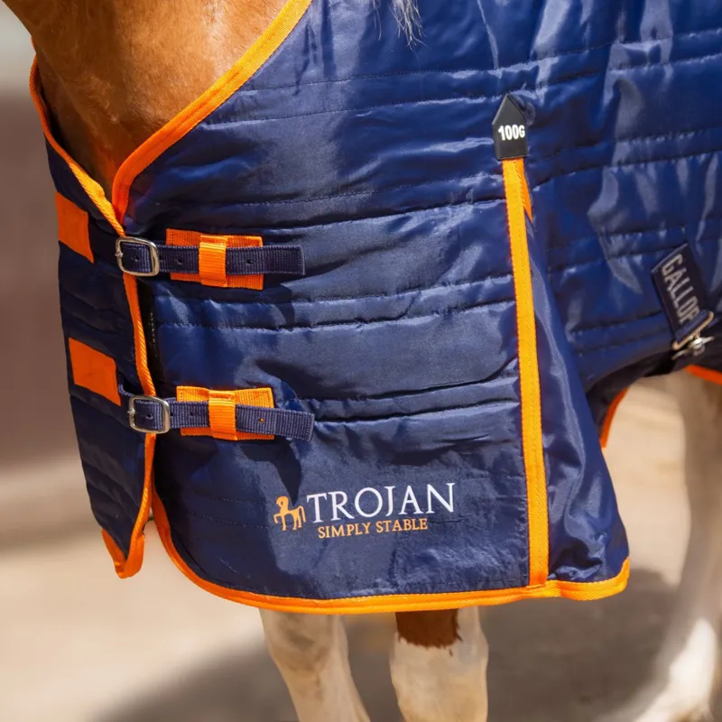 Gallop Trojan 100g Stable Rug Navy/Orange-2