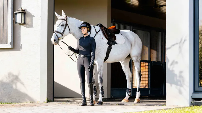 LeMieux Essence Eurojump Square Stone Large-1