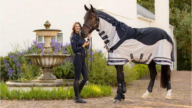 LeMieux Arika Shower-Tek Fly Rug Grey-1