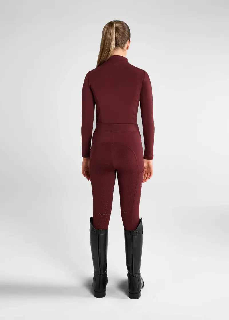 Aztec Diamond Young Rider Base Layer - Cherry-3