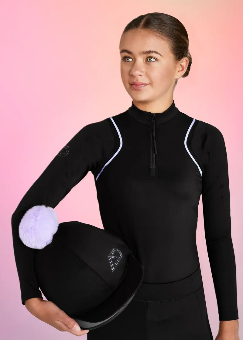 Aztec Diamond Young Rider Cosmic Hat Silk - Black-2