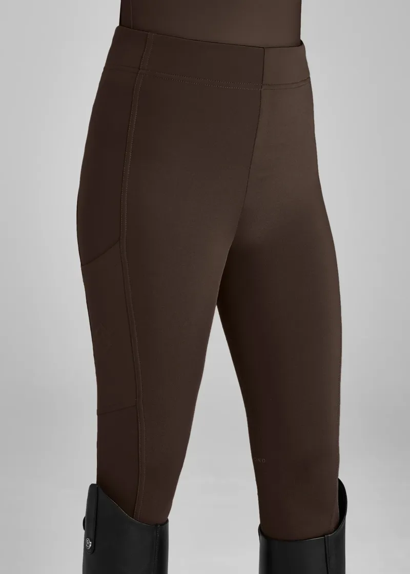 Aztec Diamond Young Rider Full Seat Leggings - Mocha-1