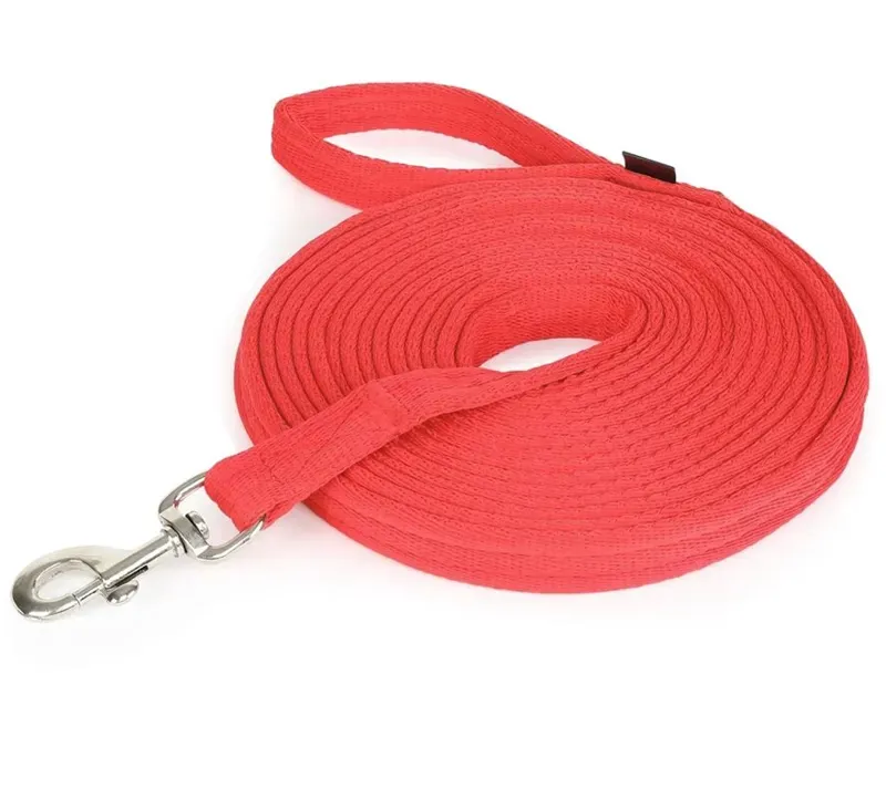 Shires ARMA Cushion Web Lunge Line In Red 8m/26ft