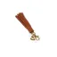 Aubrion One Size Tassel Keyring in Tan